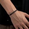 Customizable for Bestseller Laser-Engraved Curved-Plate Unisex Bracelet Fashionable Personalized Stainless Steel Braided