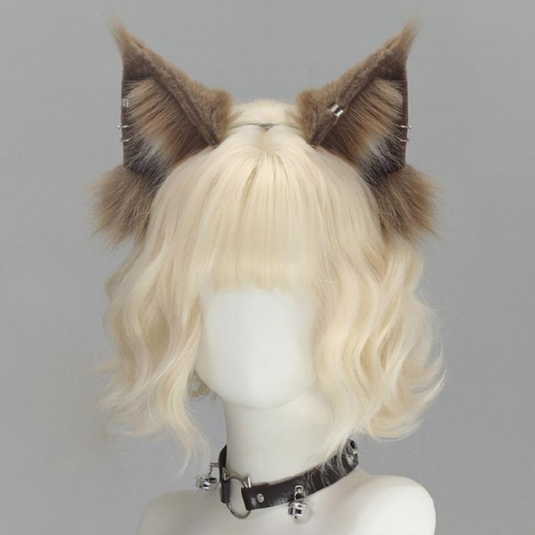 Anime Plush Animal Ear Hairband Squirrel Ear Hairhoop Bendable Design Headwear For Women Girls Holiday Festival Styling