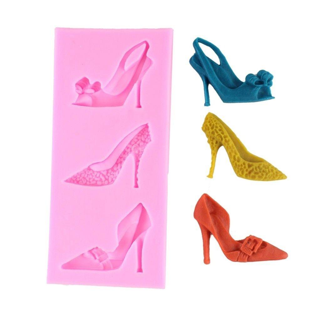 New Chocolate Heels 3d Fondant Mold Decoration Shoe Mold Lady Wedding Cake Decoration Mould