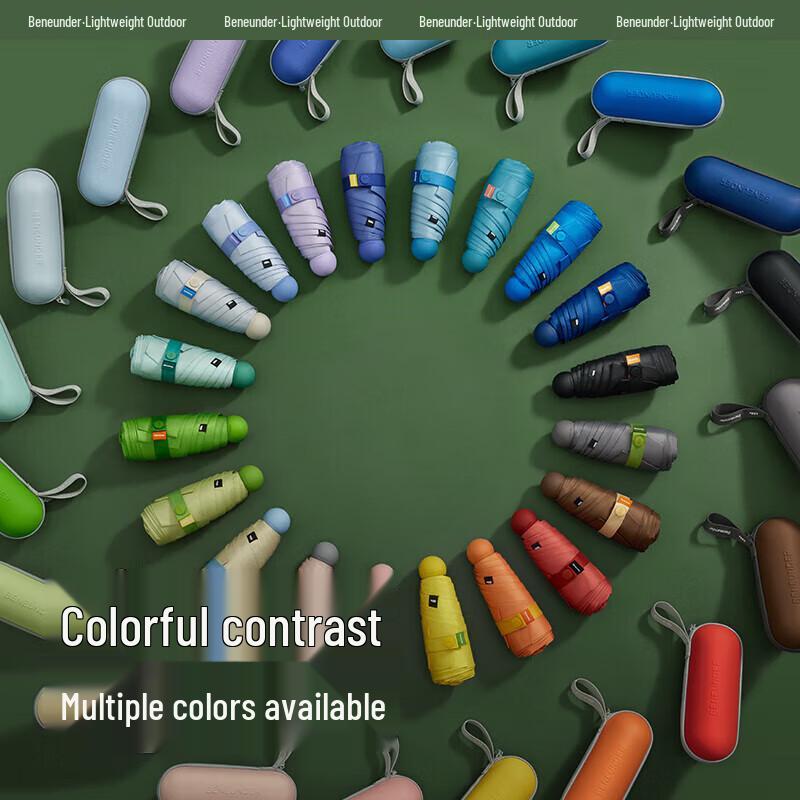 Bananaunder Portable UV Protection Five-Fold Sun & Rain Umbrella