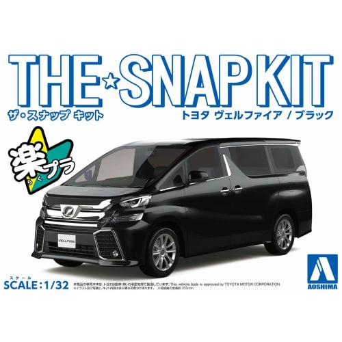 Aoshima Bunka Kyozai (AOSHIMA) 1/32 Die Snap-Kit-Serie Toyota Vellfire Schwarz Vorgefärbter Plastikmodellbausatz 04B