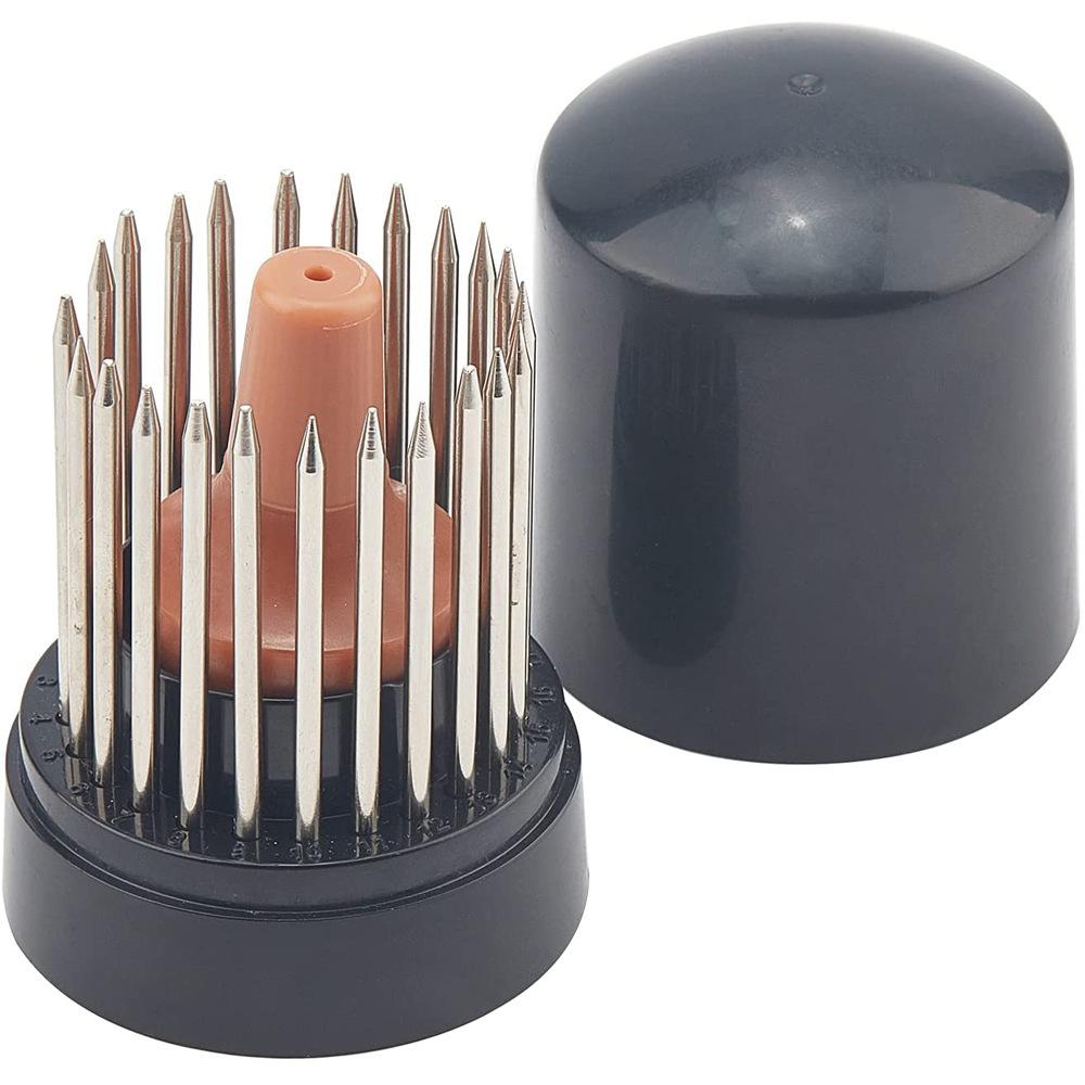 23Pcs Jewelry Beading Tool Kit – Diamond Stone Setting Gravers with Wooden Handle for Goldsmith & Jewelry Making