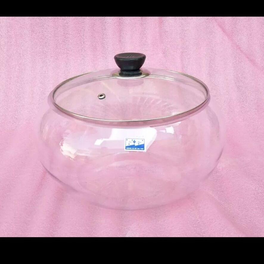 Verdicktes Glasgefäß mit weiter Öffnung und Deckel für eingelegtes Gemüse und Kimchi
