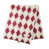 Unisex Acrylic Scarf | Red & White Diamond Pattern | Warm, Stretchy & Lightweight | Ideal for Cold Weather | Perfect for Casual Wear In Fall & Winter
