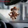 Lovely Acrylic Cat Car Pendant Ideal For Personalizing Your Decor Vehicle