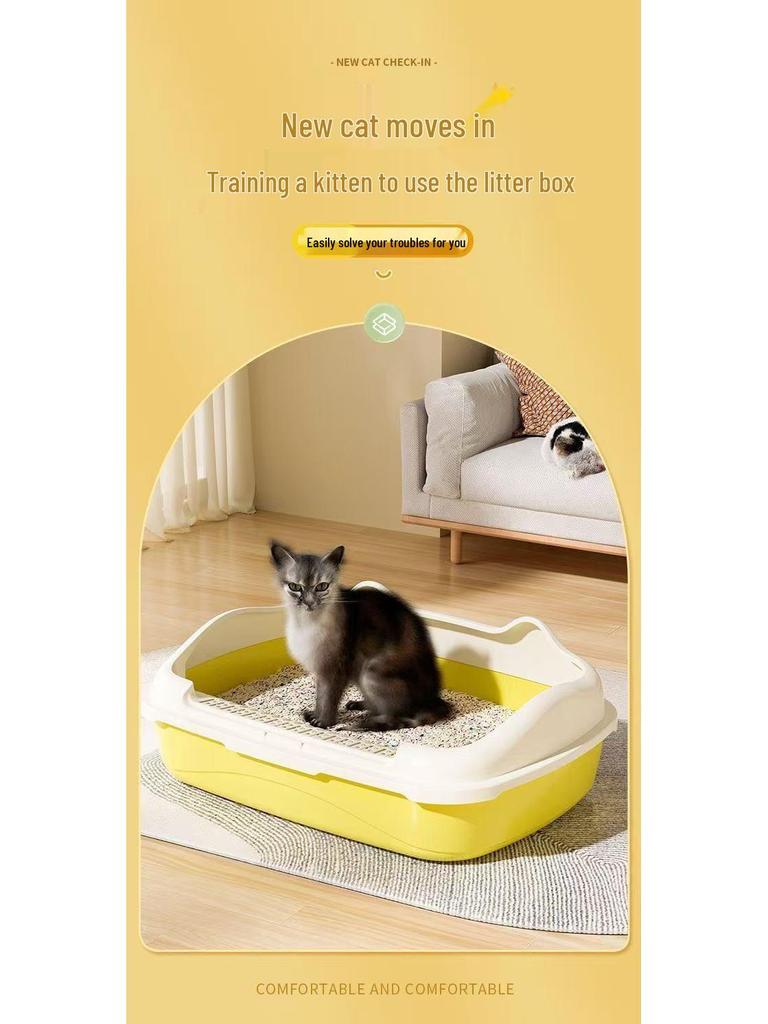 Halbgeschlossene geruchsdichte Katzen- und Hundetoilette