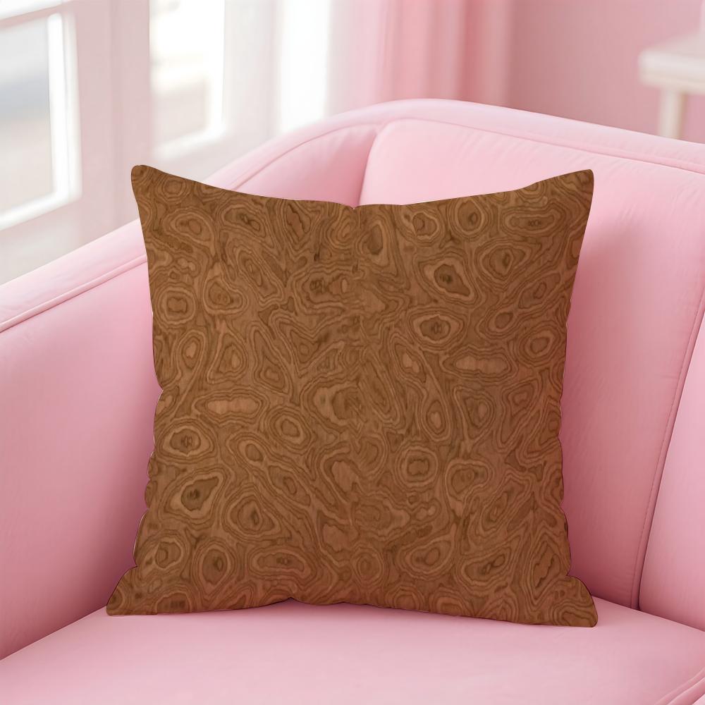 Classic Patterns Cushion Cover Pillowcase Short Plush Invisible Zipper Room Sofa Cushion Cover