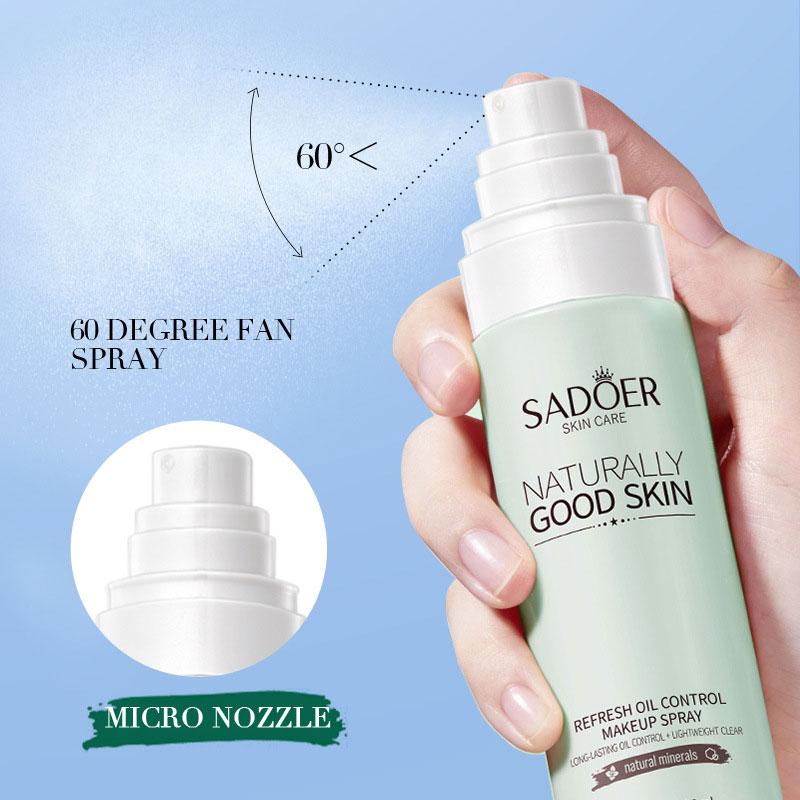 Sadoer Refreshing Oil Control Makeup Spray, Moisturizing, Refreshing Oil Control, Non-face Makeup, Brightening Skin Tone
