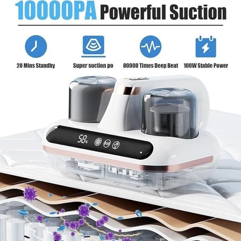 10000PA Cordless Handheld Vacuum Cleaner, 2-in-1 Mop and Vacuum Combo, Wireless Stick Vacuum with LED Digital Display, 80000 RPM Dual Noise Reduction