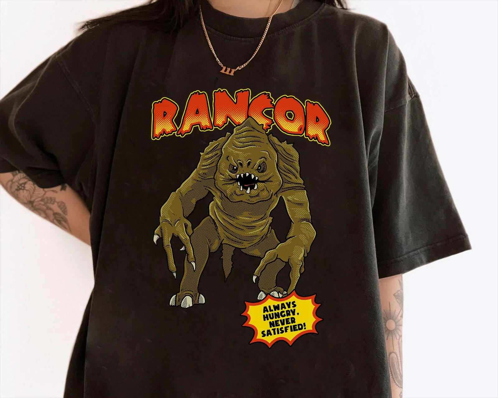 Star Wars Rancor Always Hungry Never Satisfied Tee Unisex Adult Kid Shirt XL