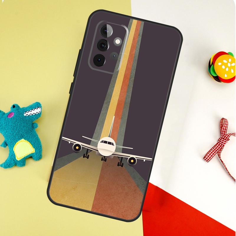 Airplane Travel For Samsung Galaxy A54 A34 A14 A55 A35 A15 A53 A33 A13 A05 A06 A16 A22 A32 A52 Phone Case
