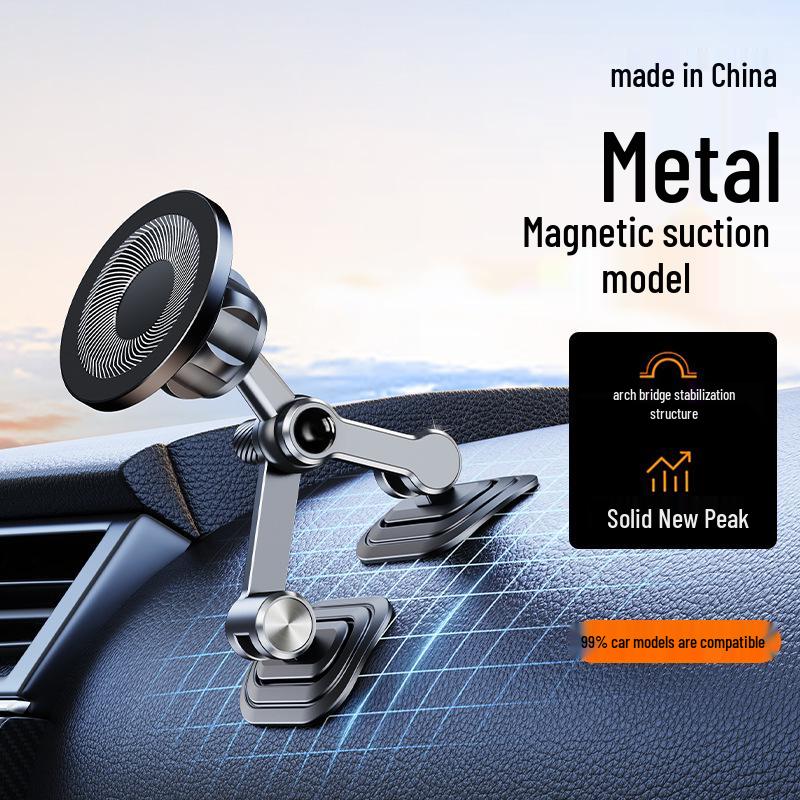 

Metal Gravity Car Phone Holder 2025 Model, All-Aluminum for Dashboard Navigation