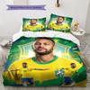 Neymar Pattern Bedding,Quilt Set Quilt Cover Pillowcase Home Birthday Gift(1 * duvet cover + 2 * pillowcase, without core)
