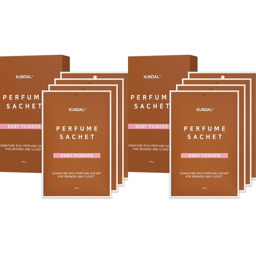 Kundal Signature Reichhaltiges Parfümsäckchen Babypuder 20 g * 4 Stück/8 Stück