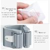 4Pcs Self Adhesive Mop Holder Broom Holder Wall Mounted White Mop and Broom Holder No Drill Wall Mounted Organizer Clip Wall Mou