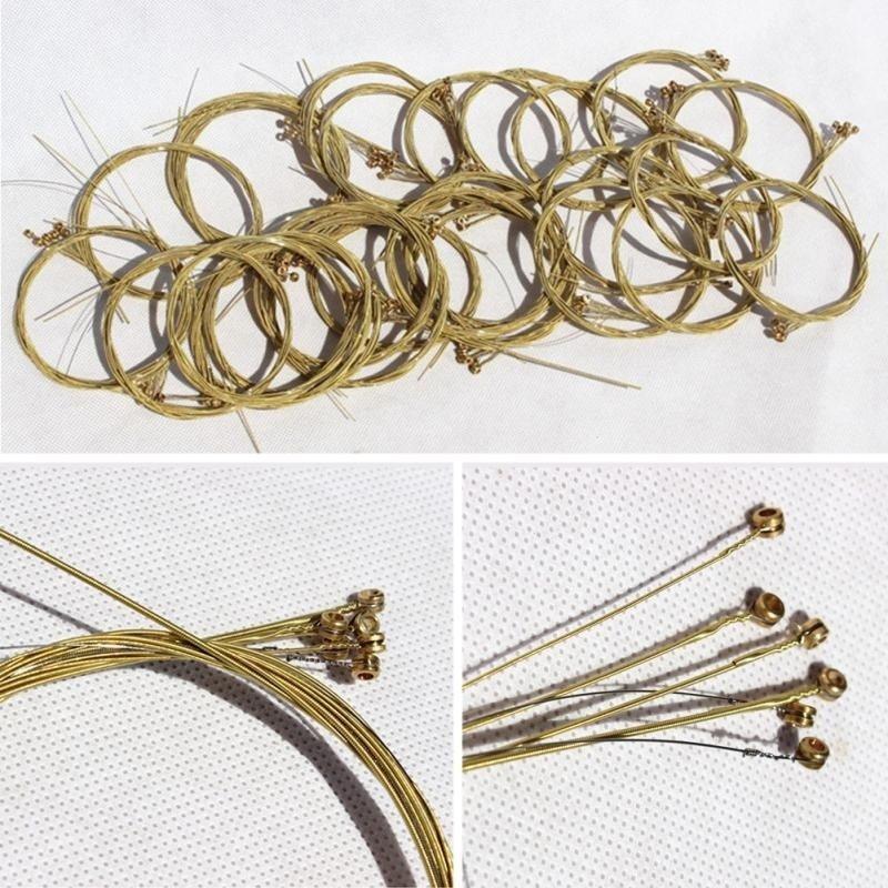 6 Pcs/set  2018 Newest Acoustic Guitar Steel Strings Gauge Set of Wooden Guitar Guitar Strings  Brass