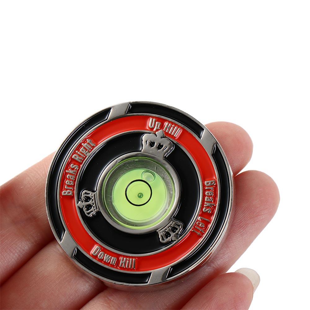 Kirsite Golf Hat Clip Marker Two-sided Golf Ball Marker Golf Green Reader Golfer Gift