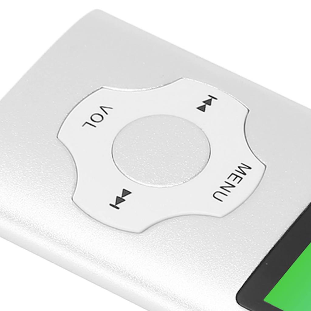 Compact MP3 Player, Digital Audio Player with FM Radio, 64GB Internal Storage, Expandable, Recording, and 200 mAh Lithium Battery (Silver)