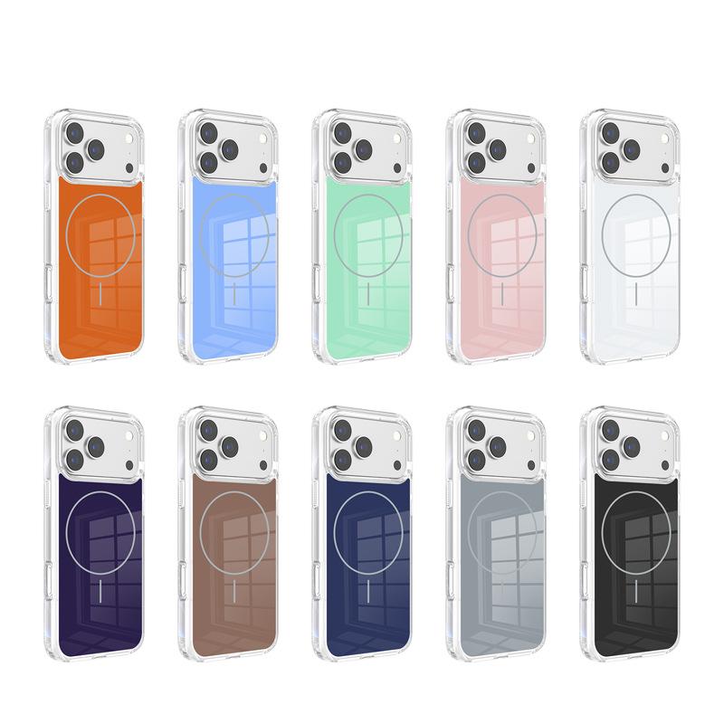 Space Case Is Suitable for Apple 17promax Mobile Phone Case Ins Macaron Color Samsung S26 Magnetic Anti-drop Protective Case.