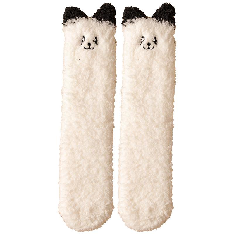 Socks for Women Autumn Winter Thick Warm Coral Velvet Family Socks for Men Couples Home Floor Sleeping Socks