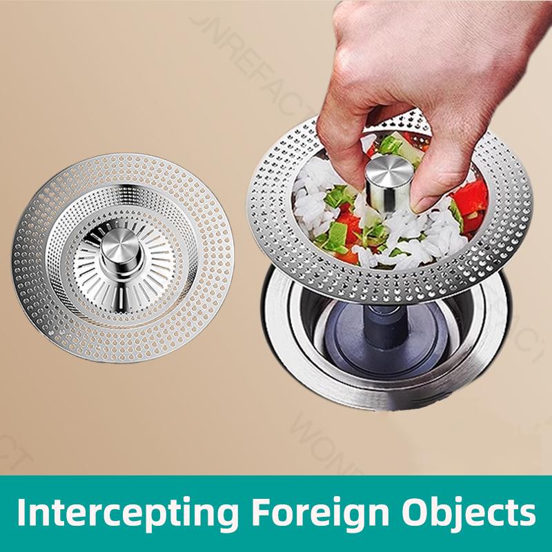 Anti Clogging Sink Food Catcher Basket Kitchen Sink Strainer Universal Kitchen Sink Stopper 304 Stainless Steel6