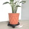 Supporto per Piante Robusto Ispessito da 14 pollici Scaffale a Pallet Giardini Portavasi per Fiori Vassoio Rotante Mobile con Ruote Fioriera
