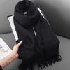 Winter women's red imitation cashmere scarf high sense 2025 will scarf soft temperament versatile warm shawl men