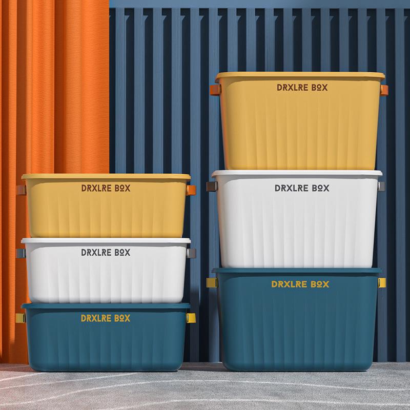 Desktop Plastic Storage Basket with Lid for Jewelry, Cosmetics, and More