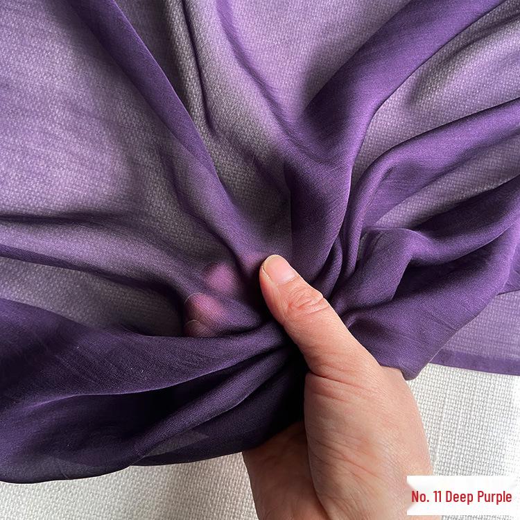 140cm Wide 6mm Pure Silk Chiffon Fabric - Light, Sheer Gauze for Dresses and Gowns