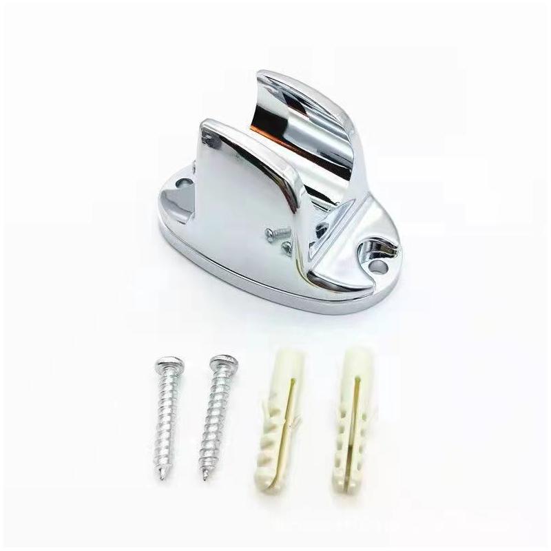 Silver Electroplated Shower Holder, Double Size Hand Wheel and Ingot Shape Shower Holder, Suitable for Sanitary Home Bathroom