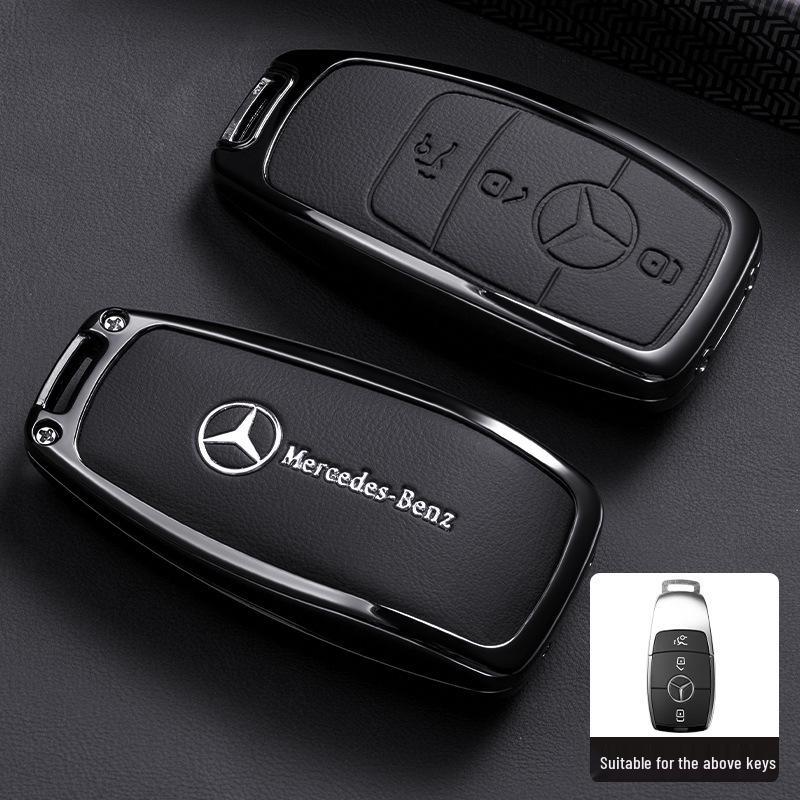 Premium Key Case for Mercedes-Benz E300L: Fits E-Class, C-Class, C260L, C200L, A200L, GLC300L