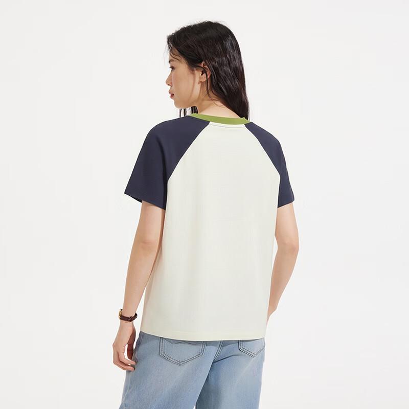 Hotwind Women's Sporty Color-block Short Sleeve T-Shirt