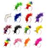 Feather Headband Fascinator Headband Cosplay Hair Hoop 1920s Style Headpiece Vintage Feather Hair Accessory for Women