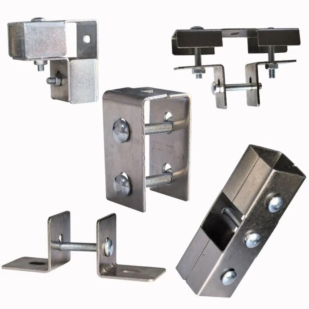 40*40mm Square Tube Connector solderless galvanizing Steel Joint Connector carbon steel Fixed Pipe Clamp Clip Fastener