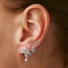Ocean Style Starfish Shell Pendant Earrings Fashion Metallic Bowknot Ear Clips Ear Cuffs