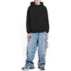 Balenciaga Logo Hoodie Medium Fit 'Washed Black' Men's 600583TLVB81146