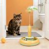Electric Automatic Cats Toy: Rotating Feather Wand & Turntable Bell Ball – Self-Play Interactive Pet Toy For Cats