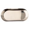 Practical Oval Stainless Steel Tray Perfect for Serving Snacks or Drinks