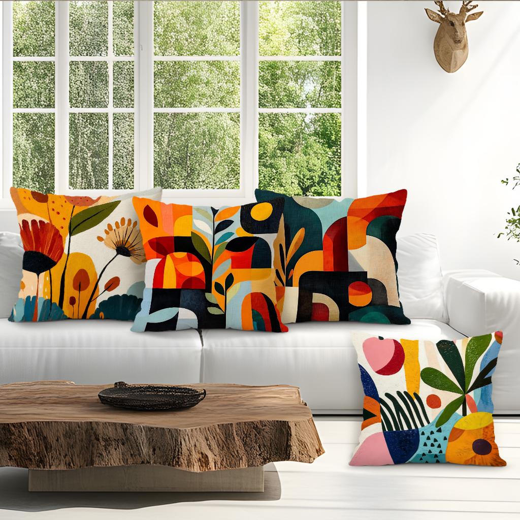 Abstrakte Kunstformen Kissenbezug Bedrucktes Polyester 40/45/50cm Dekokissenbezug Dekokissenbezug für Sofa Heimdekoration