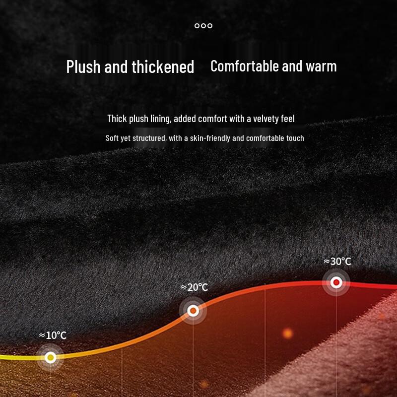 Caizi Men's Plush-Lined Pullover Knit Sweater