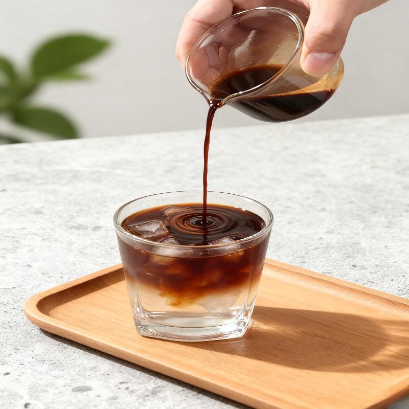 100ML Graduated coffee measuring cup clear glass extraction cup mini coffee cup milk cup coffee mugs wine glass coffee cup