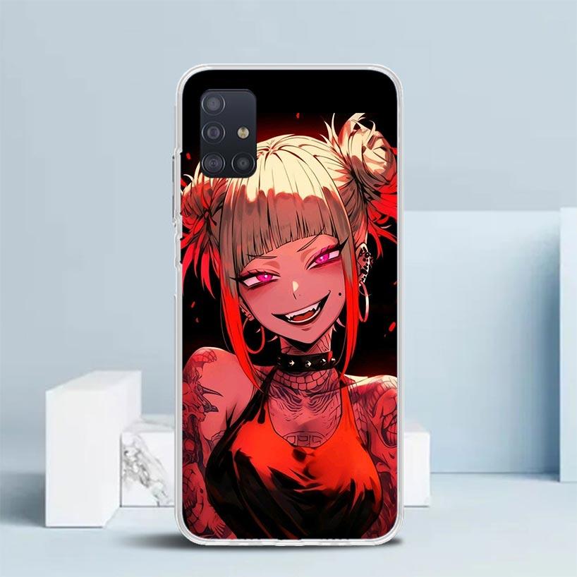 Himiko Toga My Hero Fashion Phone Case For Samsung Galaxy A52 A32 A22 A12 A51 A50S A30S A10S Note 20 Ultra 10 S10 Plus A31 A20 A