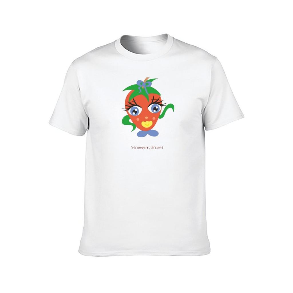 For Pack Man Shirts Man T Shirts for White Dreams Cotton Strawberry T T-Shirt