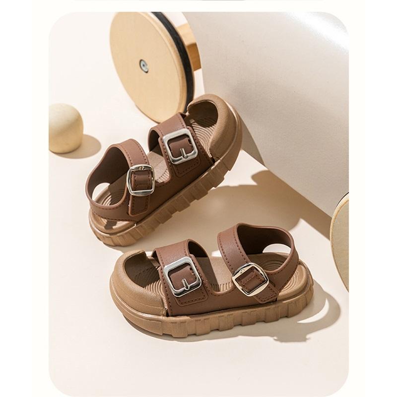 Girls And Boys Non-Slip Soft-Soled Sandals: Summer Children s Beach Sandals 21-22 коричневый