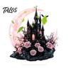 Spider Pumpkin Figures Halloween Dark Style Table Decorations, Acrylic Pink And Black Gothic Centerpiece, Spooky Mantelpiece Statues Crescent