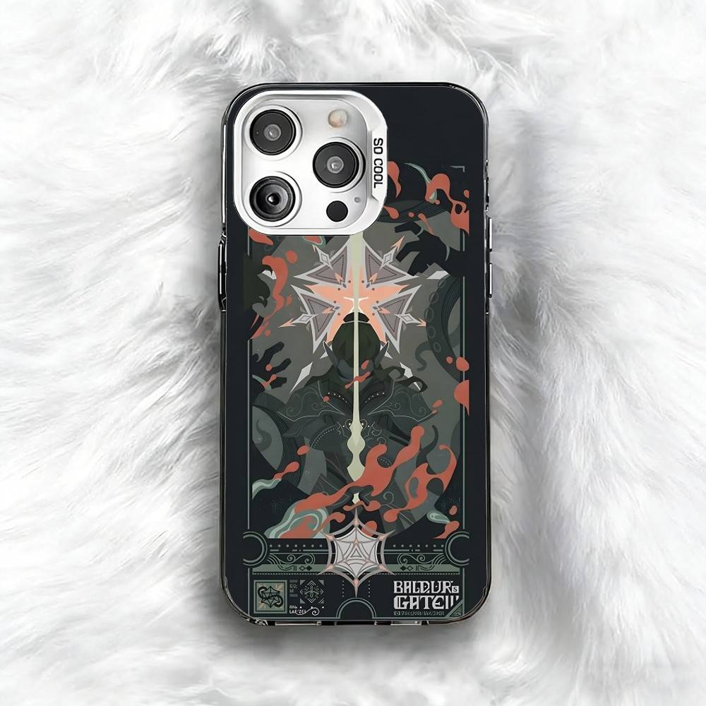 

B-Baldur s G-Gate3 Print Phone Case For iPhone 16 17 15 14 12 13 Pro Max Black Color Shockproof Cover iPhone15pro