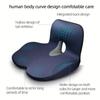 Memory Foam Seat Cushion Waist Back Support Pillow Set Orthopedic Ergonomic Coccyx Relief Hip Lumbar Pad for Office Chair Car