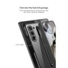 Transparente, galvanisierte Rahmen-Hart-PC-Telefonabdeckung für Samsung Galaxy Z Fold 6 5-Hülle, stoßfest, mit Displayschutzfolie, Touch-Pen