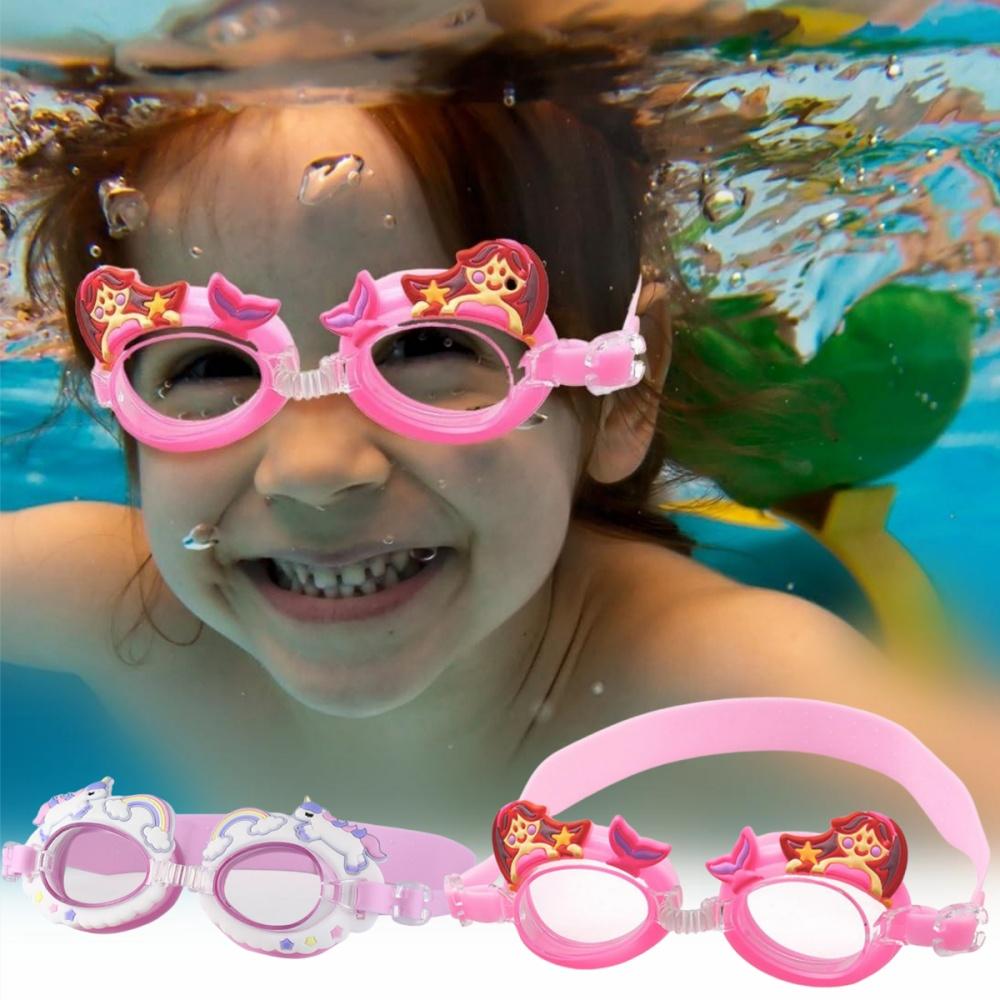 Cartoon Children's Diving Glasses Children Swimming Goggles Waterproof Anti Fog Adjustable Glasses2