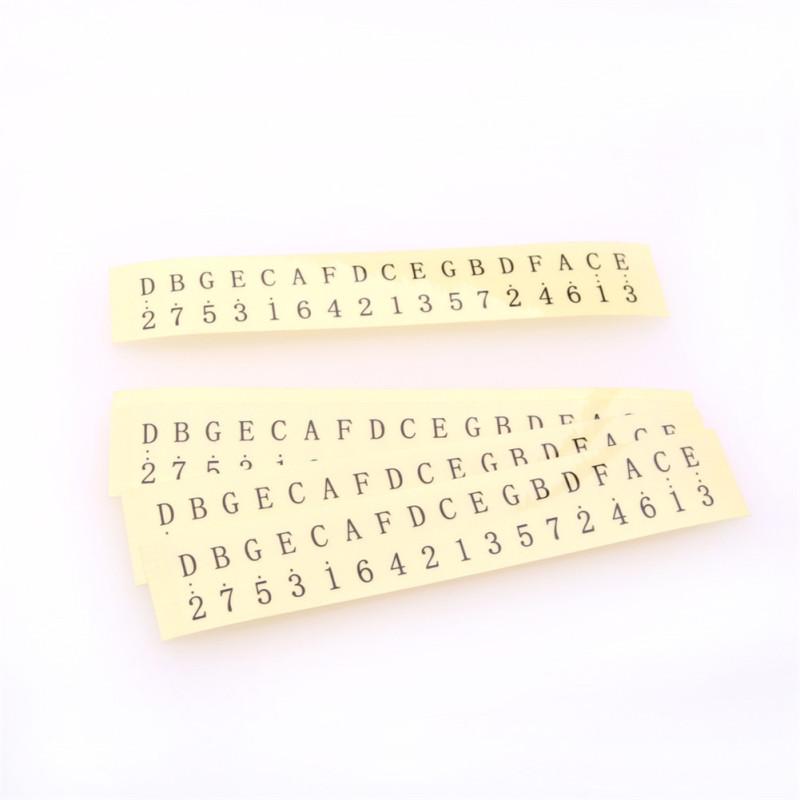 

5 Pcs/set 17-tone Kalimba Thumb Piano Note Sticker Transparent Color Sticker 5Pcs